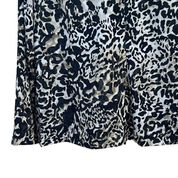 NWT Mossimo Tuxedo Evening Jacket Womens XXL Black Tan Animal Print Shawl Collar - Picture 10 of 14